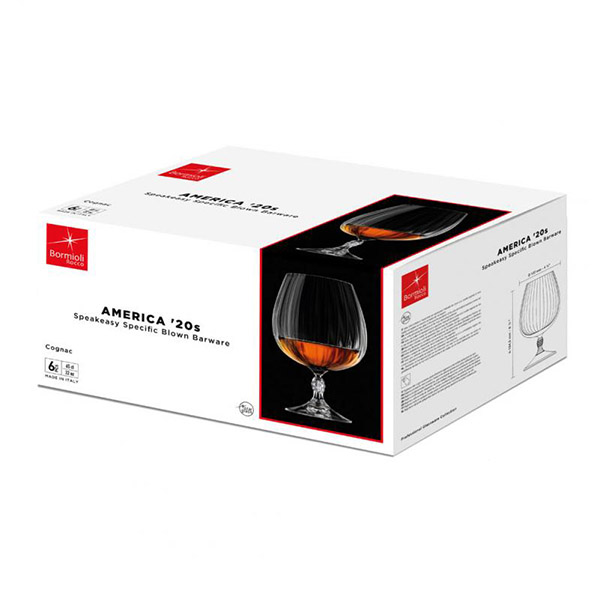 Набор бокалов для коньяка America'20s 122147BB9021990 650 мл 6 шт. Bormioli Rocco 