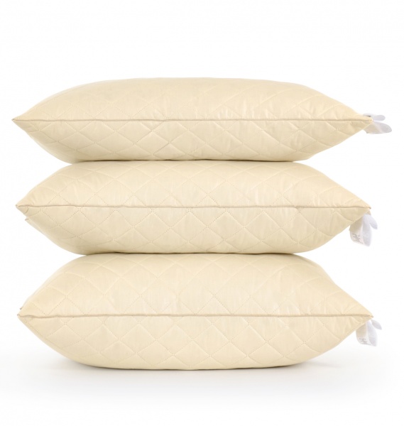 Подушка шелковая 1254 Carmela Silk Kapok средняя 70х70 см (2200001519091) MirSon 70x70 бежевый