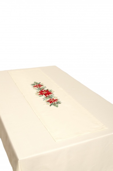 Дорожка на стол Омела 356-21/00 40x140 см бежевый 