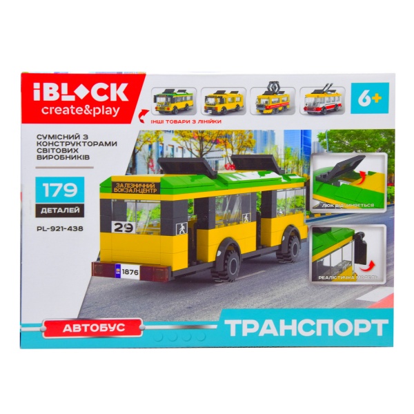 Конструктор Iblock 179 деталей в асортименті PL-921-438