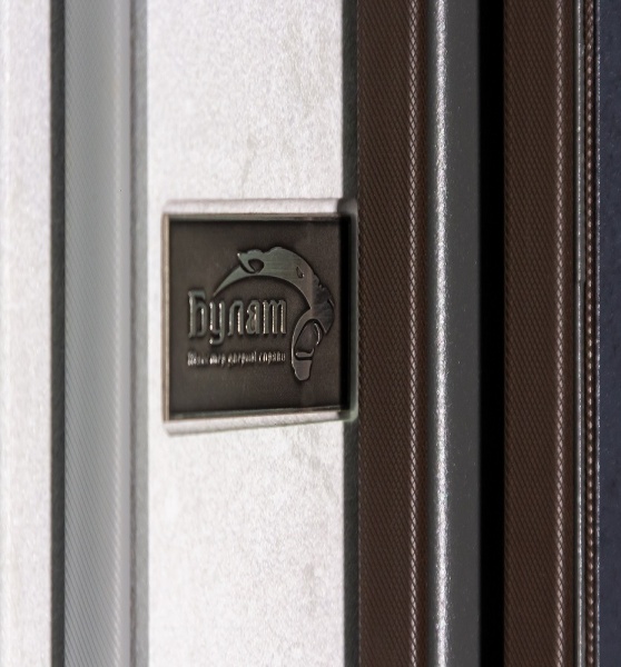 Дверь входная Булат Ультра (квадро) 542 графит / белый 2050x950 мм левая