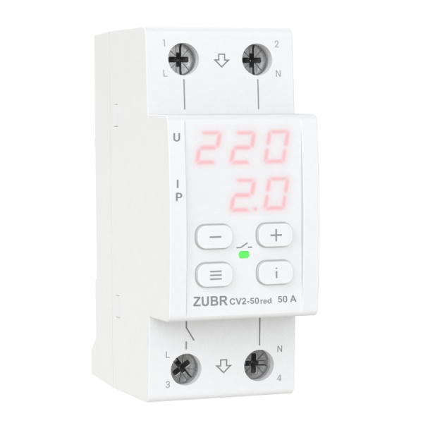 Реле напруги ZUBR MF2-50 red