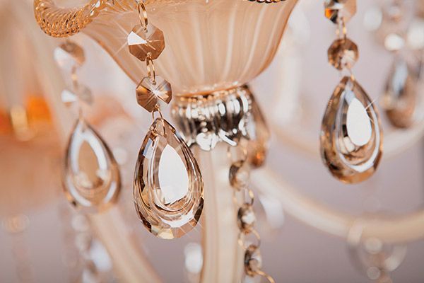 Люстра подвесная Strotskis Albertina 15x60 Вт E14 золотисто-бежевый 124/10+5 