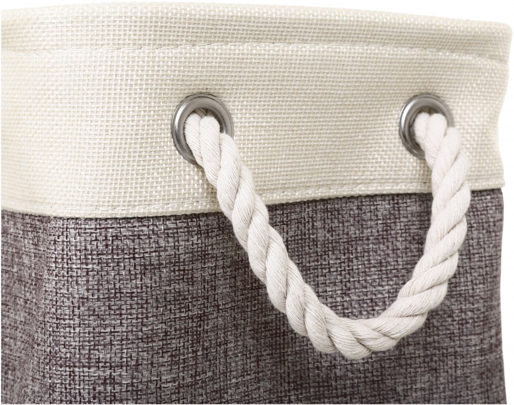 Корзина с ручкой Basic , 28х20х16 см, бежево-серый Sensio