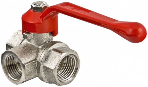Кран кульовий Valtec трьохходовий ВВВ 1/2