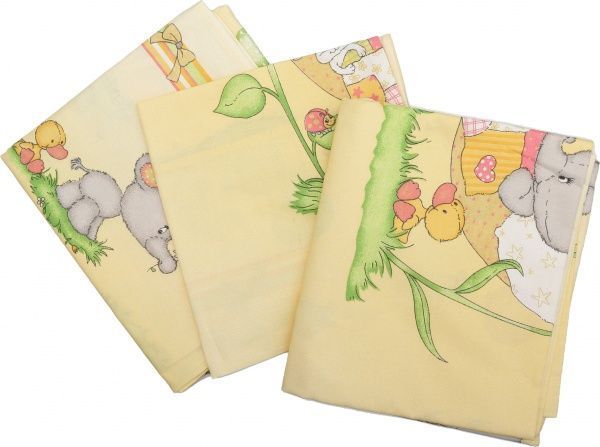 Комплект постельного белья СЕЛЕНА Бэмби светло-желтый 