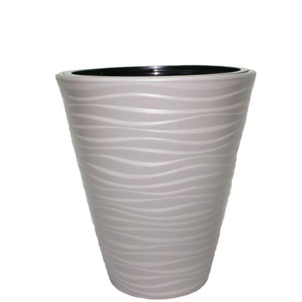 Горщик пластиковий Form Plastic Сахара-30 круглий 14,6л сірий (2720-055) 