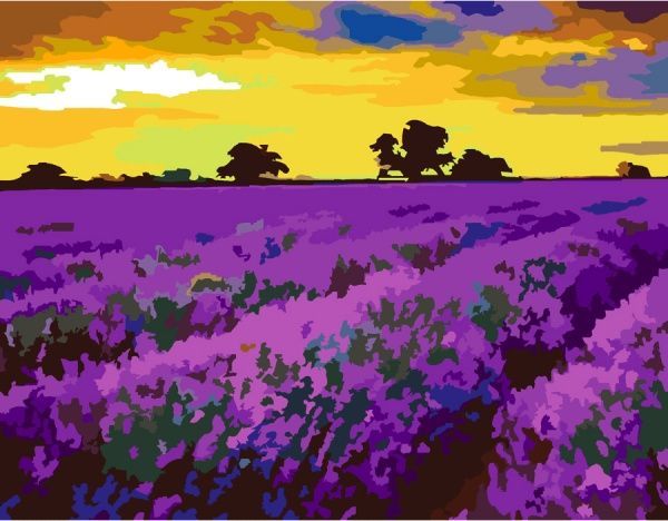 Картина по номерам Лаванда в Провансе 35x45 см Rosa Start 