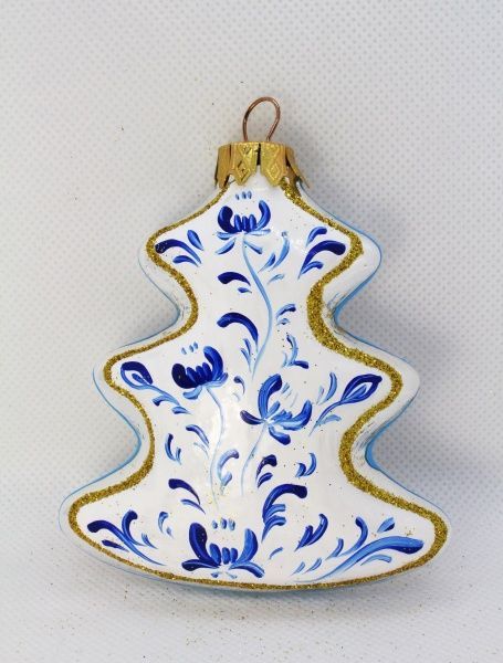 Набор елочных игрушек Гжель d80 мм 10 см 6 шт./уп. 