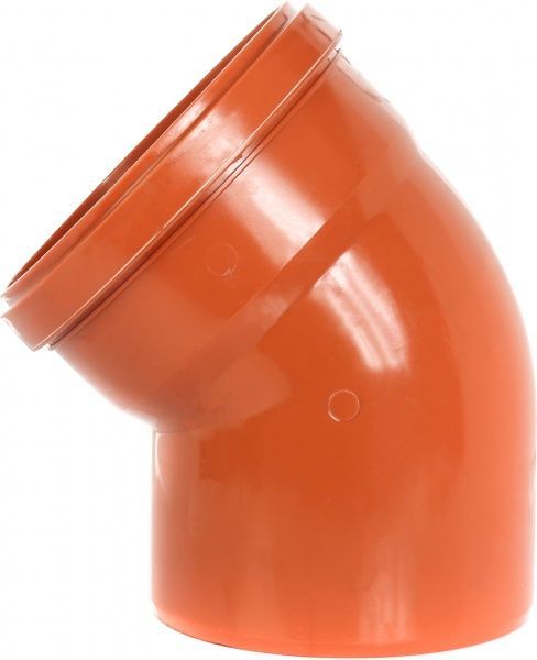 Колено ПВХ d160х45° Инсталпласт