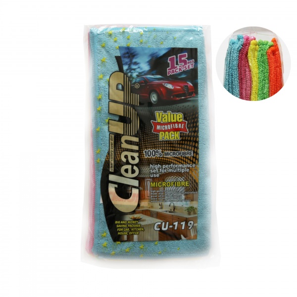 Мікрофібра 30x40см CU-119 CleanUP 15 шт.