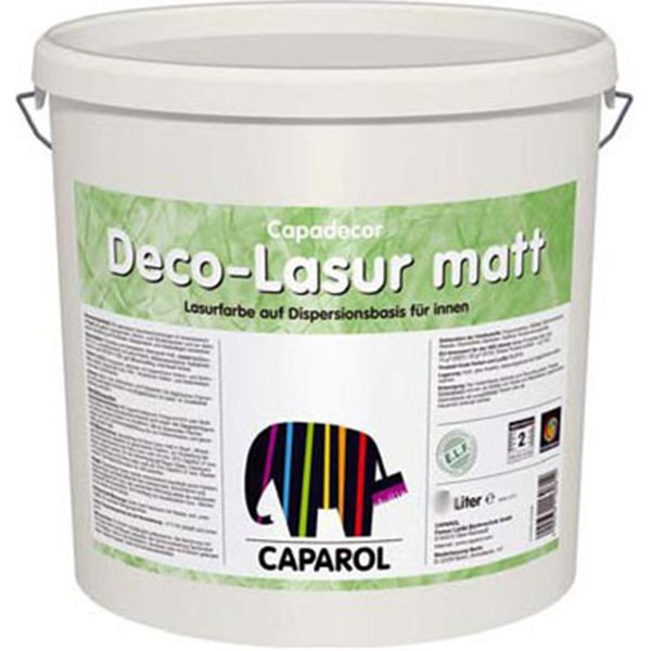 Фарба декоративна DecorLasur matt Caparol білий 2,5 л