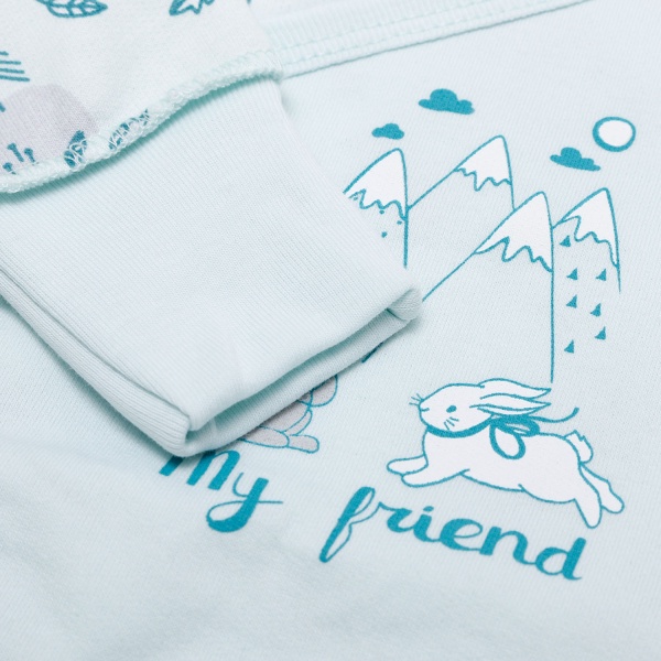 Комбінезон унісекс Фламінго р.62 ментоловий 146-007 