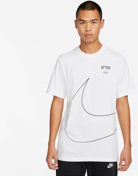 Футболка Nike M NSW TEE BIG SWOOSH 2 DZ2883-100 р.XL білий