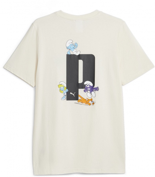 Футболка Puma PUMA X THE SMURFS GRAPHIC TEE 62218999 р.S белый