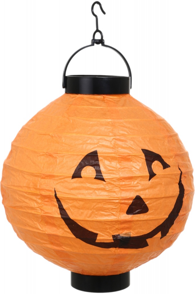 Декор для Хэллоуина Фонарик с рисунком светодиодный в ассортименте