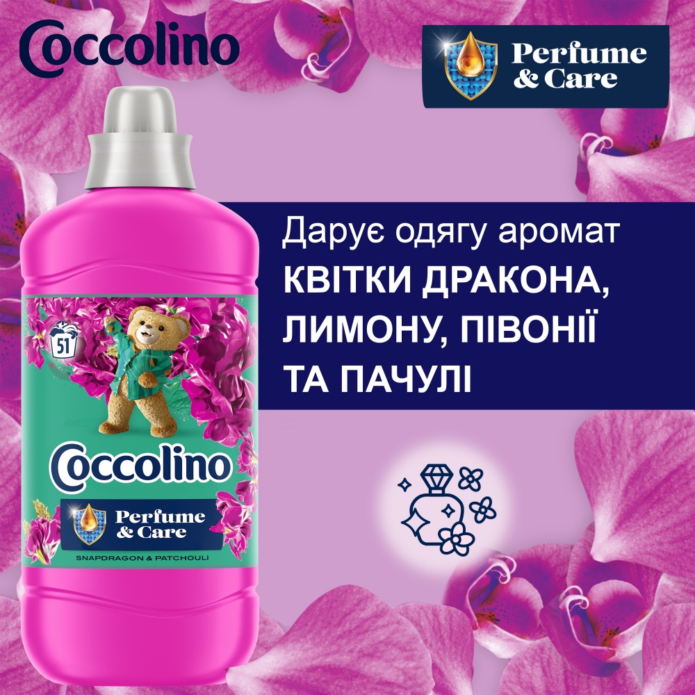 Кондиционер для белья Coccolino Creations Snapdragon & Patchouli 1,275 л