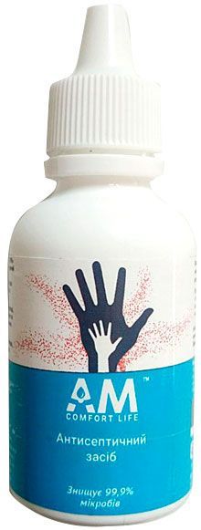 Антисептик AM Comfort Life для внешнего применения 50 мл