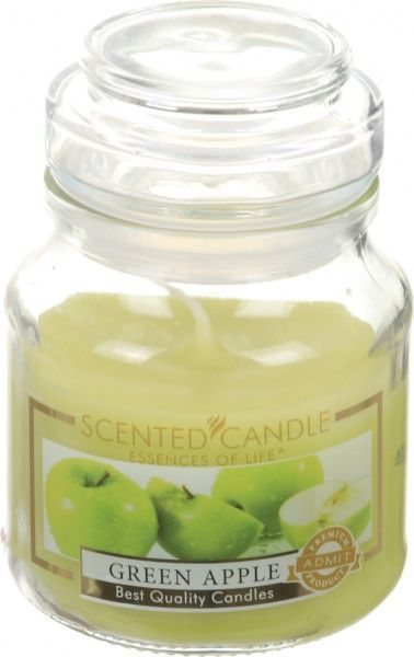 Свеча в банке зеленое яблоко ТО 205