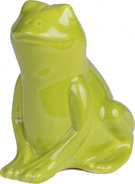 Статуэтка Дама лягушка зеленая 10x13x14 см 2040-14 Eterna