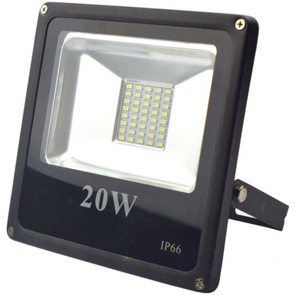Прожектор світлодіодний Світлокомплект FLS-20 20 Вт 6500K чорний