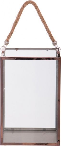 Подсвечник Rose Gold 17x17x25,5 см