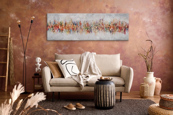 Картина Калейдоскоп цветов 50x150 см YS-Art 