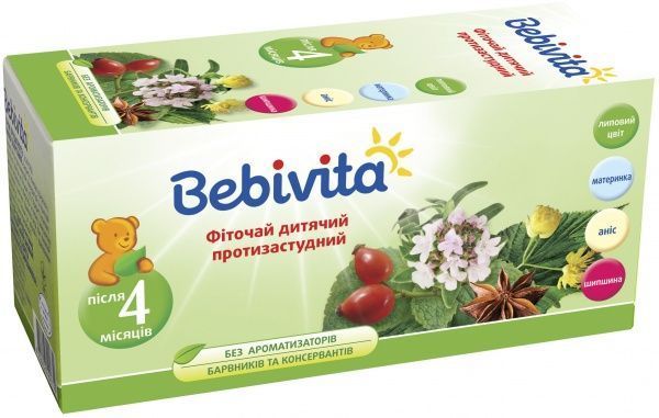 Чай Bebivita Противопростудный 30 г 4820025490619