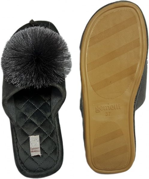 Тапки домашние Gemelli Шар 1 р. 38 серый 