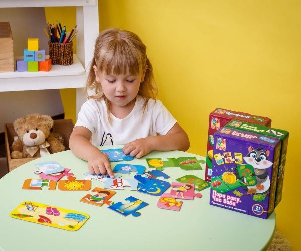 Развивающая игра Vladi Toys Времена года. Время суток VT1804-31