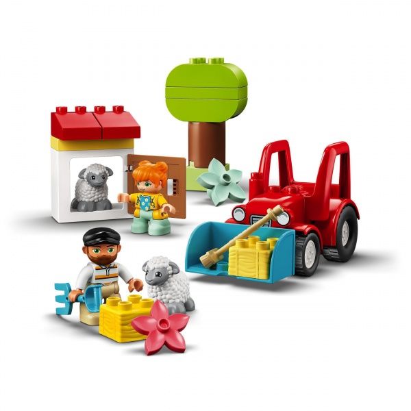 Конструктор LEGO DUPLO Сільськогосподарський трактор і догляд за тваринами 10950