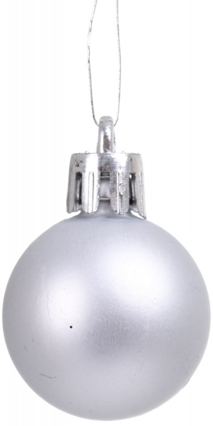 Набор елочных шаров серебряный CAN201010 d30 мм 12 шт./уп. 