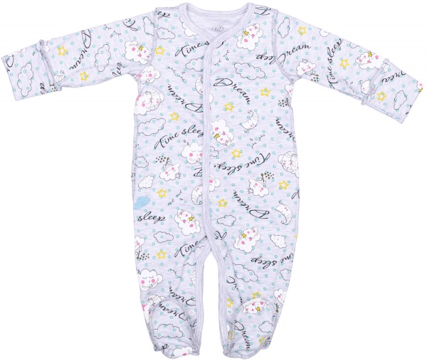 Комбинезон унисекс Фламинго р.56 меланж 365-005 