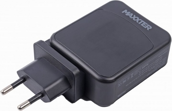 Зарядний пристрій Maxxter WC-PD65W-01 2x USB-C 1х USB-A 