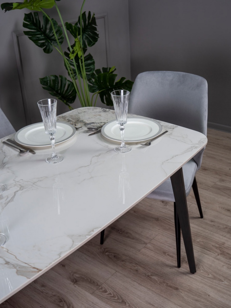 Стол Норман A2655J 1395х795х760 мм глянец бежевый