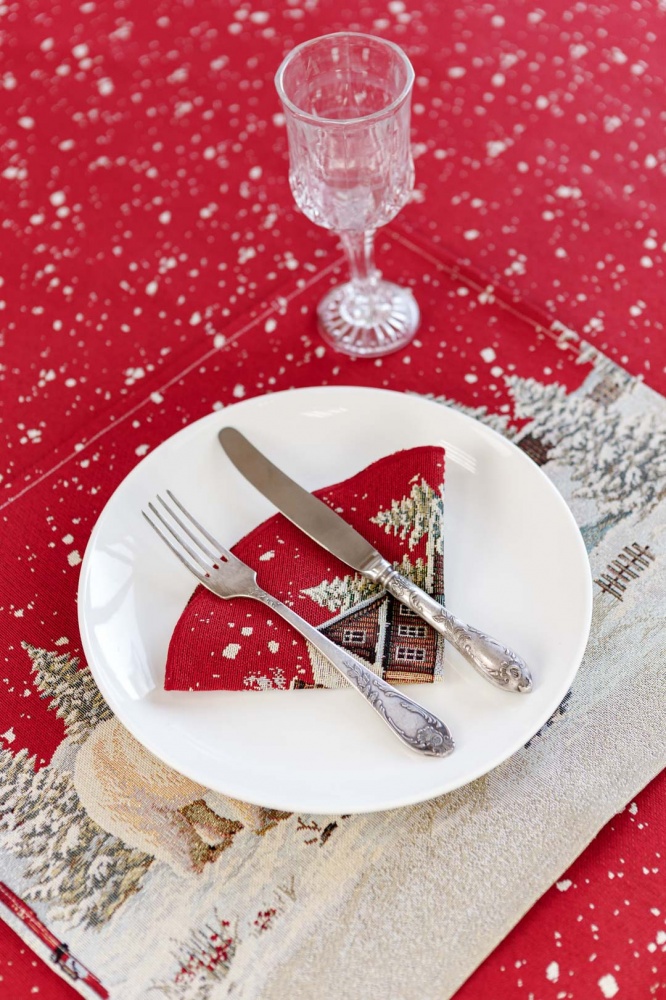 Серветка декоративна La Nuit Північ d28 28x28 см