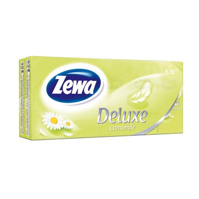 Платки носовые Zewa Deluxe Camomile 10x10 шт