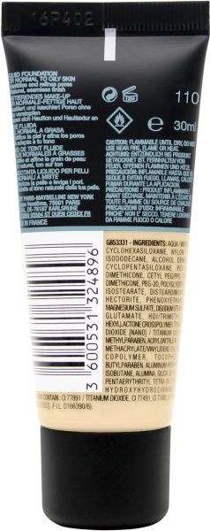 Тональный крем Maybelline New York Fit Me 110 слоновая кость 30 мл