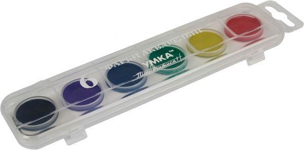 Фарба акварель, 6 кольорів, без пензлика, КР80, Піду вчитися!