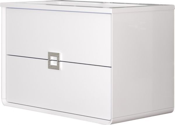 Тумба подвесная EGO Aurika белая с умывальником Life 80 см