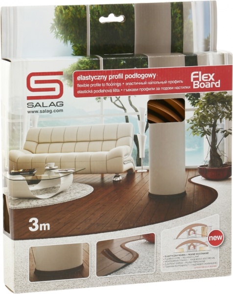 Плинтус гибкий Salag тасманское дерево 4х37х3000 мм 
