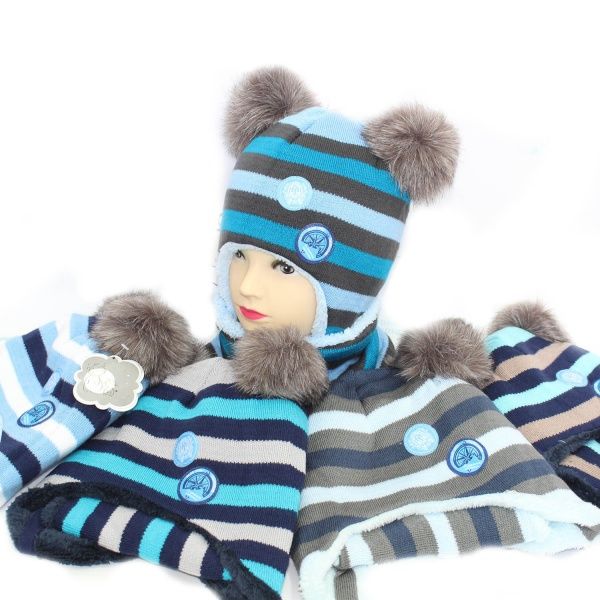 Комплект шапка + снуд р.48-50 в ассортименте 1218К 