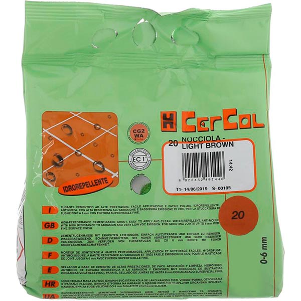 Фуга Cercol F.15 Setastuc 20 2 кг горіховий