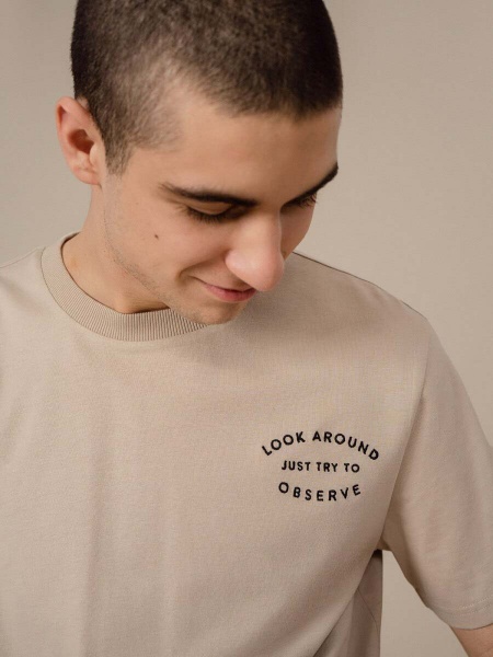 Футболка Outhorn HOL22-TSM616-83S р.2XL бежевий