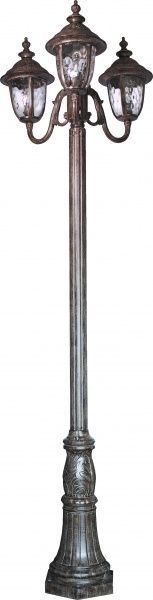 Фонарный столб WunderLicht E27 100 Вт IP44 старая сталь DH-2029-3M 
