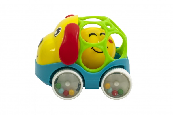 Игрушка-погремушка Baby Team Машинка-собачка 8411