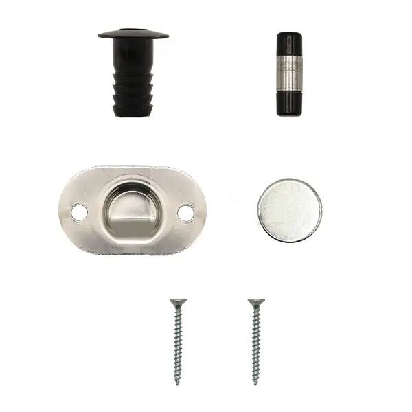 Стопор скрытый Antey магнитный черный