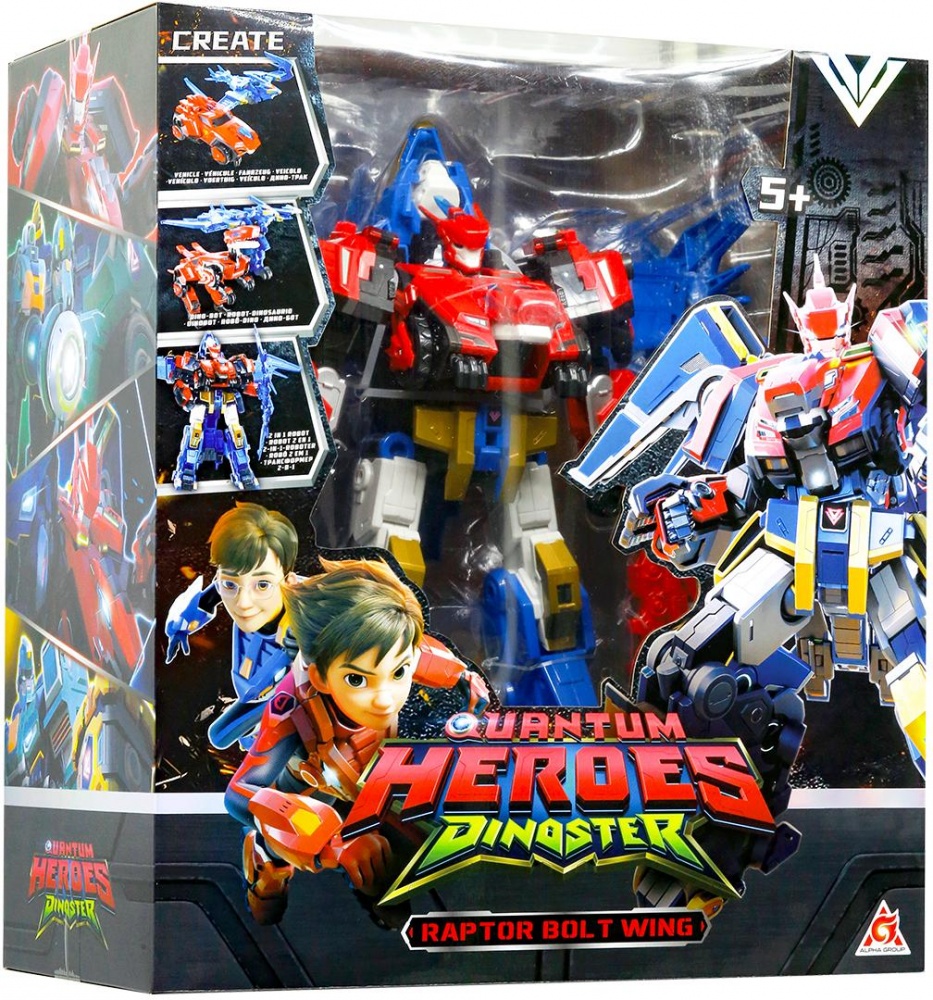 Игровой набор DINOSTER с роботом-трансформером Раптор Болт Винг EU580806N