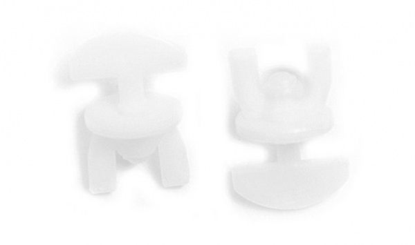 Фіксатор Gardinia набірний білий 6 шт. 