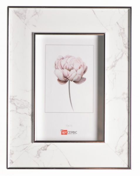 Рамка для фото Арт-Сервіс ЭА-01736 10x15 см белый с серебристым 